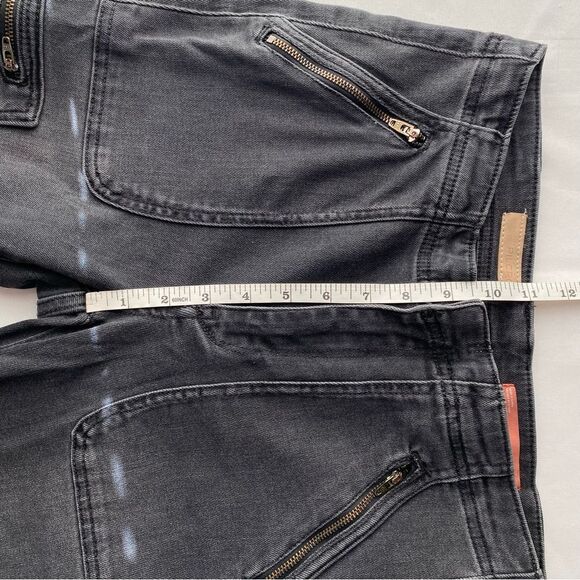 Pilcro Gray Demilune Utility Moto Bootcut Jeans Size 27 - Picture 15 of 16
